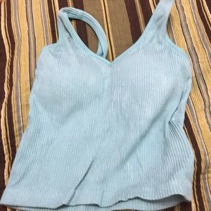 AS Revival from Altar’d State cropped blue tank top with built in cups